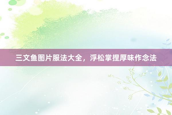 三文鱼图片服法大全，浮松掌捏厚味作念法